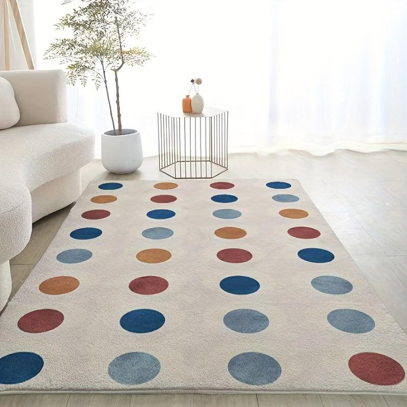 Soft Geometric Area Rug Fluffy Anti-Slip Mat