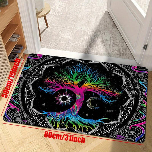 Tree Of Life Tapestry Carpet For Bedroom Spiritual Galaxy Space Rug