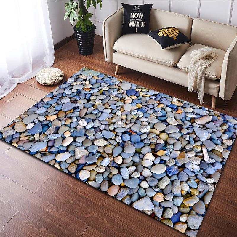 3D Stone Pattern Carpet Anti Fatigue Kitchen Mat Vintage Boho