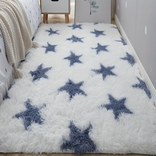 Soft Fluffy Striped Rug for Furniture Upholstery