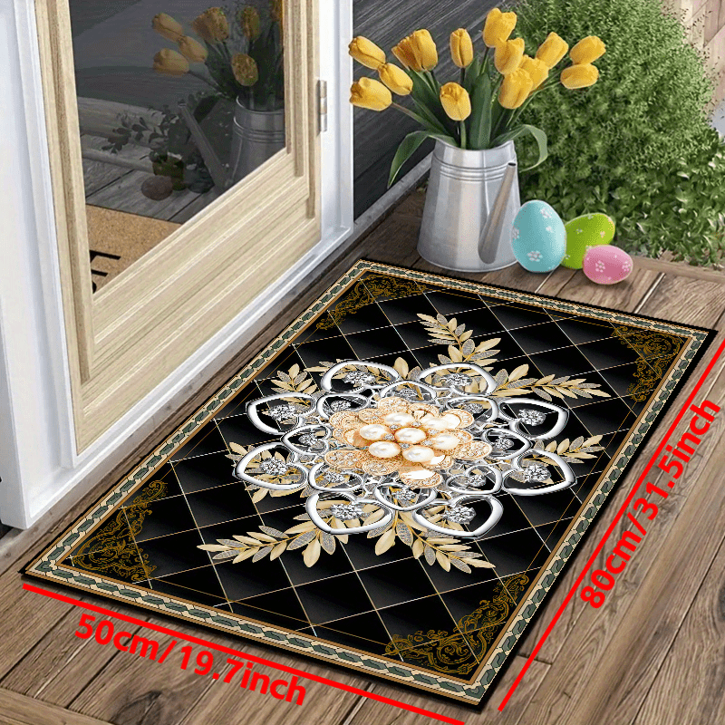 Boho Doormat Non slip Floor Rug Mat Outdoor Indoor Entrance Mat Washable