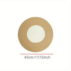 Nordic Circular Floor Mat Home Decor for Living Room - Round Natural Flax