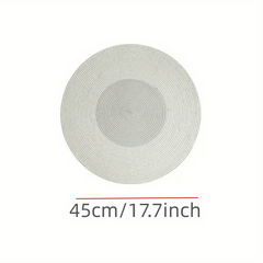 Nordic Circular Floor Mat Home Decor for Living Room - Round Natural Flax