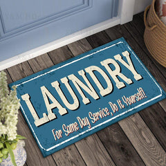 Non Slip 3D Printed Laundry Bath Rug Machine Washable Bathroom Mat