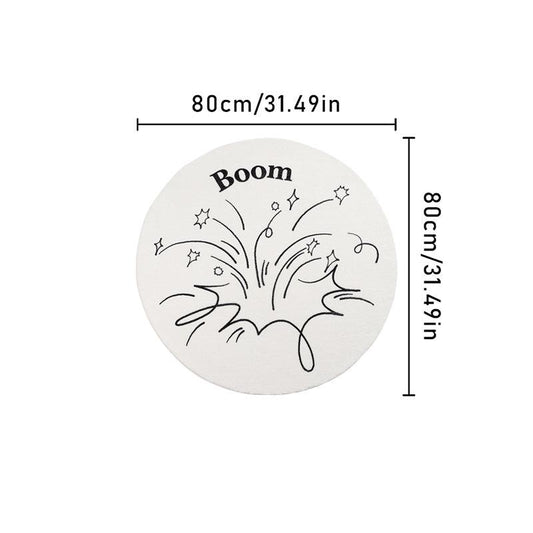 1pc Shaggy Plush Rug for Bedroom Living Room - Soft Farmhouse Boho Home Decor