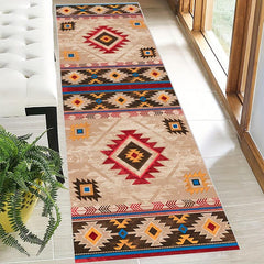Vintage Moroccan Runner Rugs Faux Wool Soft Laundry Room Rug Long Hallway Rug