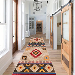 Vintage Moroccan Runner Rugs Faux Wool Soft Laundry Room Rug Long Hallway Rug