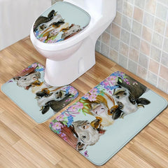 Farmhouse Cow Bathroom Rug Ultra Soft Non Slip Quick Dry & Absorbent