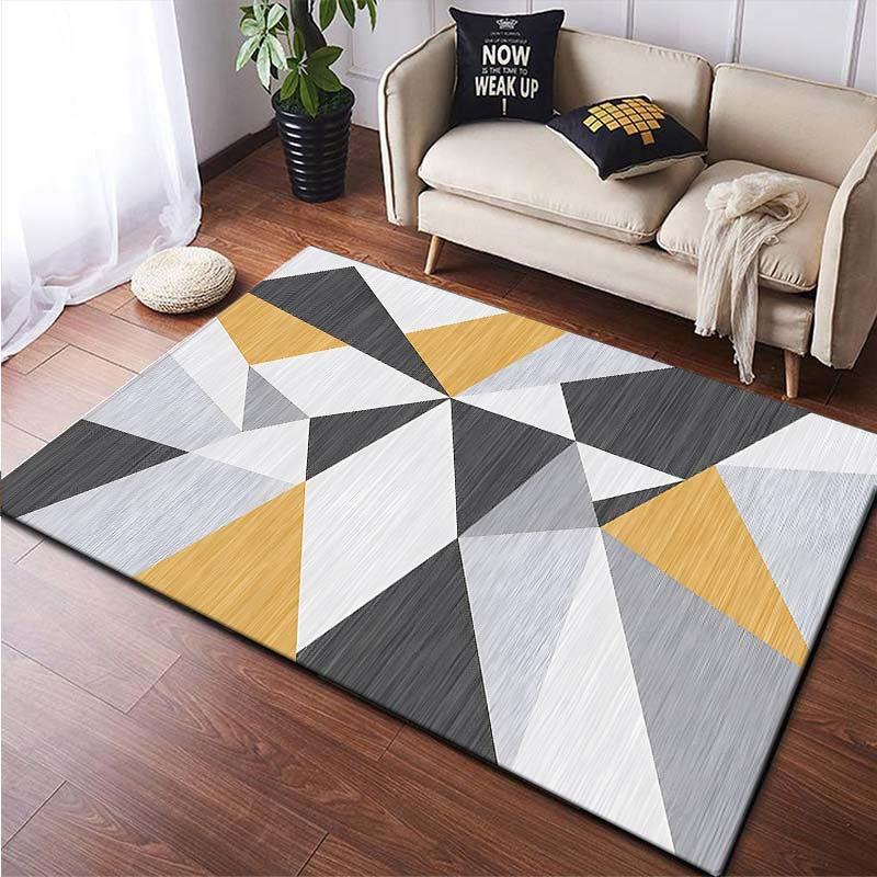 Nordic Geometry Area Rug For Living Room Coffee Table Floor Mat Bedroom Decor