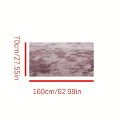 Rainbow Fluffy Shaggy Area Rug 27x62in Soft Non-Slip Washable Carpet