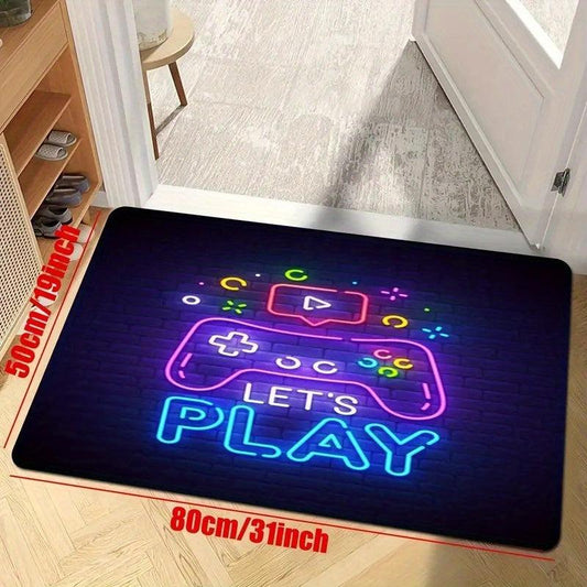Game Style Floor Mat Modern Home Decor for Kids Bedroom and Living Room
