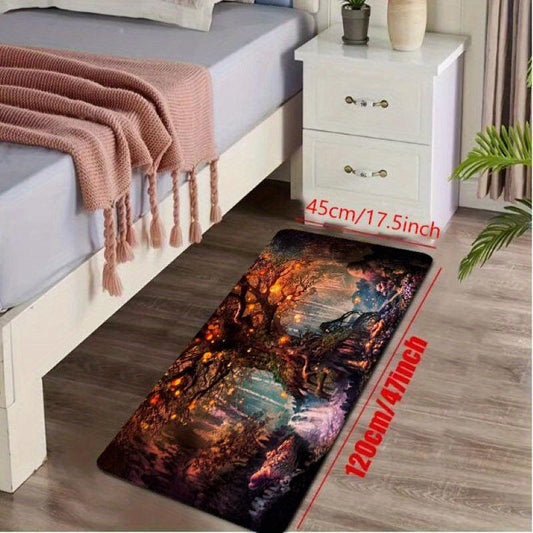 Soft Flannel Floor Mat Non slip Waterproof Doormat