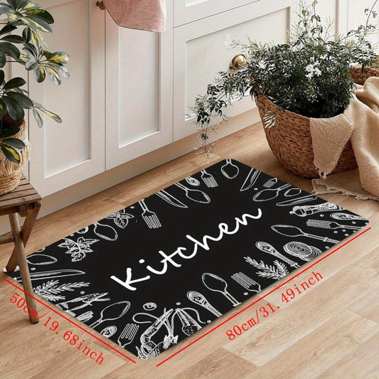 Anti Fatigue Kitchen Mat Absorbent Washable Runner Rug for Hallways and Entrance
