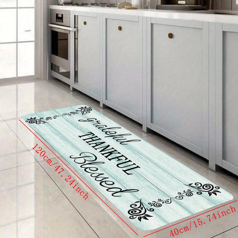 Kitchen Mat Anti Slip Polyester Carpet Absorbent Bath Mat Laundry Floor Mat