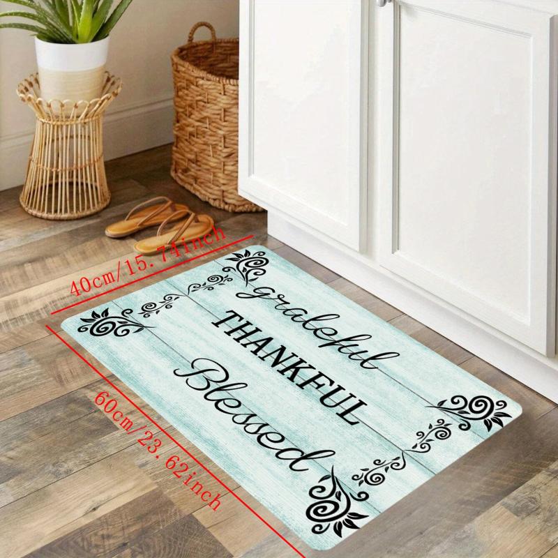 Kitchen Mat Anti Slip Polyester Carpet Absorbent Bath Mat Laundry Floor Mat