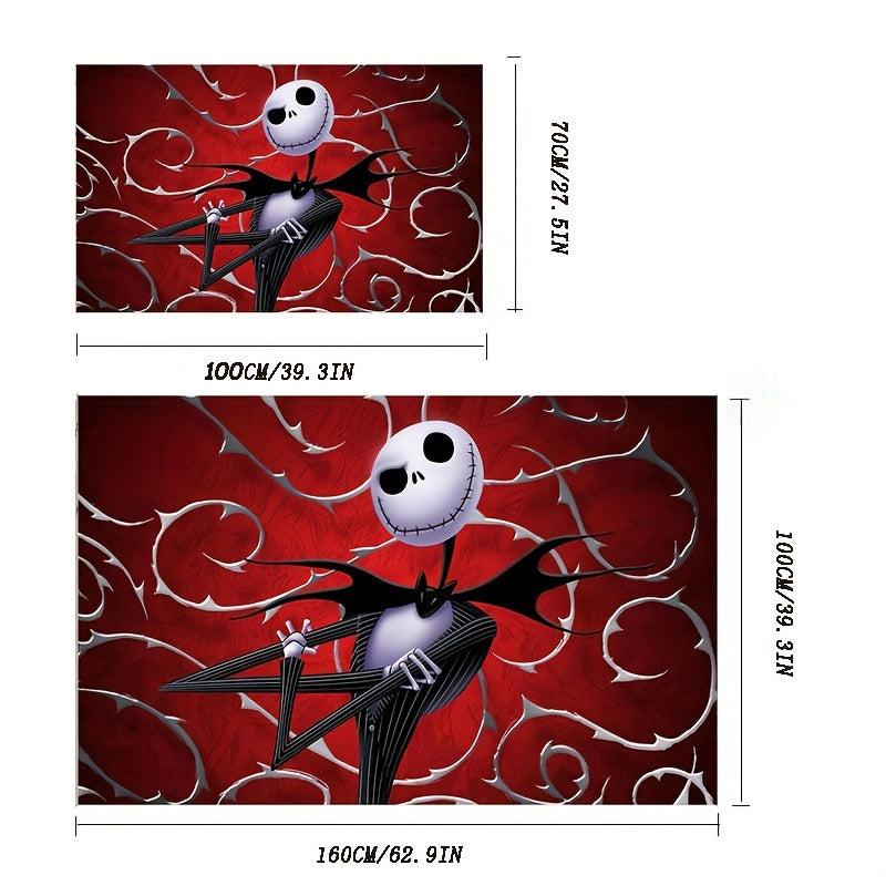 Halloween Scary Bat Pattern Door Mat Non-slip Soft Carpet