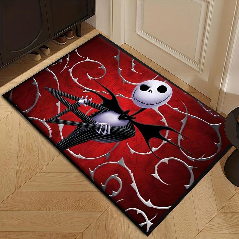 Halloween Scary Bat Pattern Door Mat Non-slip Soft Carpet