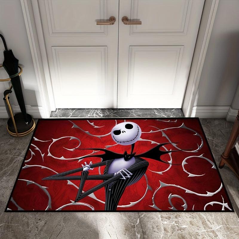 Halloween Scary Bat Pattern Door Mat Non-slip Soft Carpet