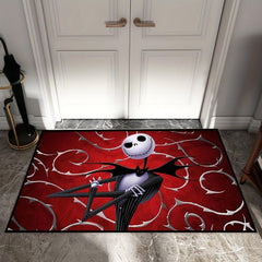 Halloween Scary Bat Pattern Door Mat Non-slip Soft Carpet
