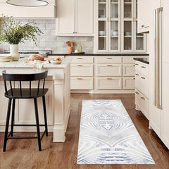 1pc Abstract Non Slip 2'X10' Indoor Outdoor Runner Rug