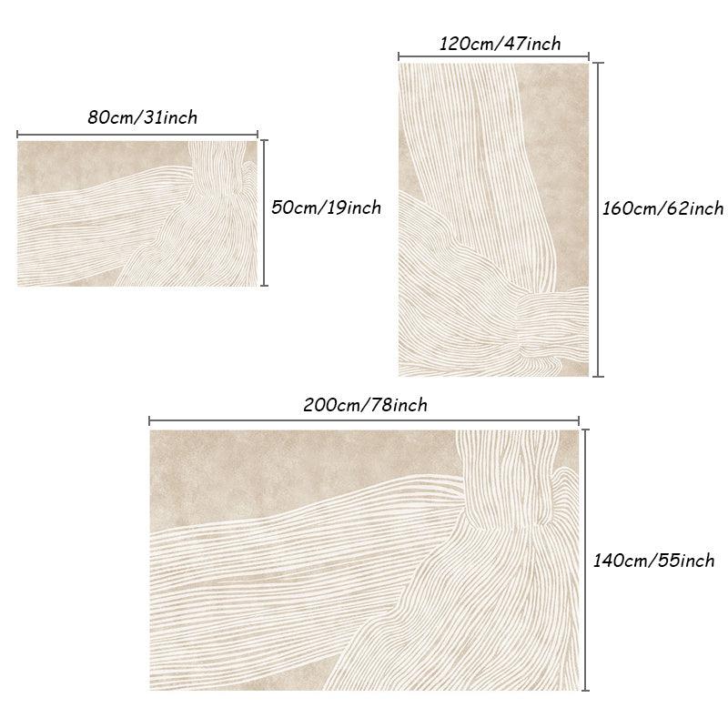 Thickened Shaggy Fluffy Carpet Modern Minimalism Plush Bedroom Rug