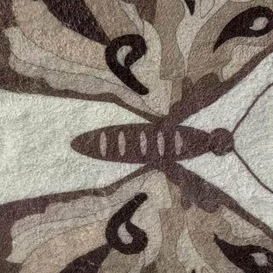 Butterfly Cashmere Fabric Mat - Bedroom Living Room Areas