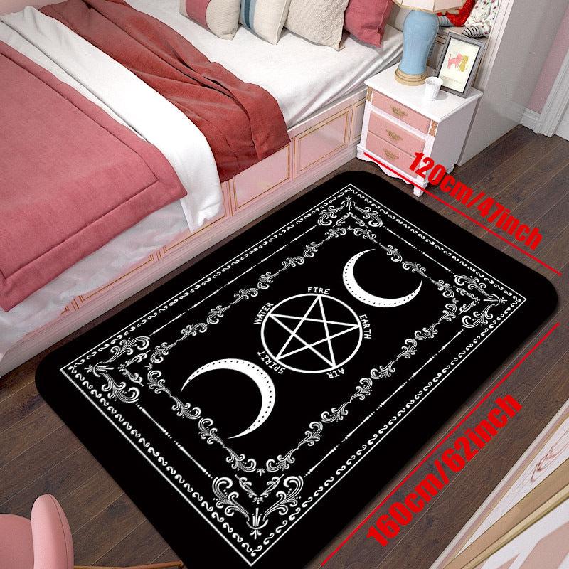Pentagram Moon Carpet Living Room Bedroom Doormat Floor Mat