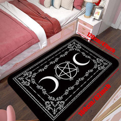Pentagram Moon Carpet Living Room Bedroom Doormat Floor Mat