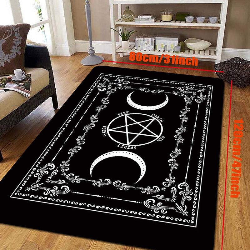 Pentagram Moon Carpet Living Room Bedroom Doormat Floor Mat