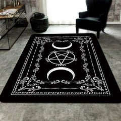 Pentagram Moon Carpet Living Room Bedroom Doormat Floor Mat