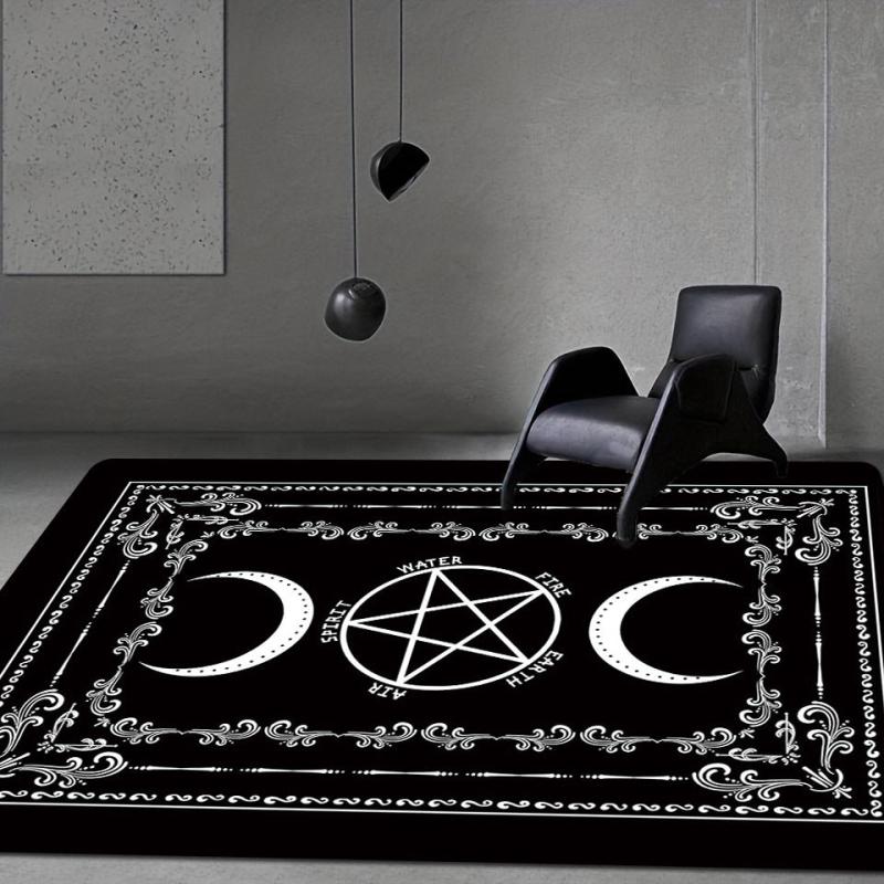 Pentagram Moon Carpet Living Room Bedroom Doormat Floor Mat