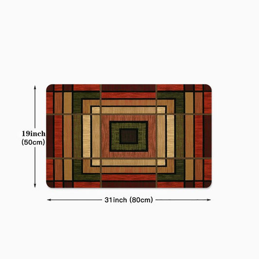 Vintage Anti-Fatigue Kitchen Mat Polyester Carpet