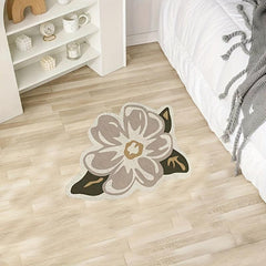 Soft Flower Shaped Area Carpet 3D Plant Shaggy Indoor Carpet