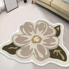 Soft Flower Shaped Area Carpet 3D Plant Shaggy Indoor Carpet