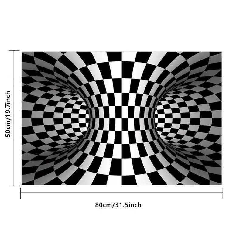 3D Illusion Carpet Door Floor Mat Geometric Optical Doormat