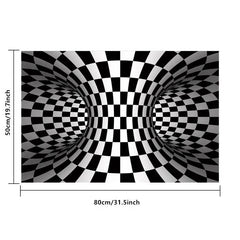 3D Illusion Carpet Door Floor Mat Geometric Optical Doormat