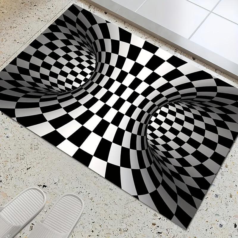 3D Illusion Carpet Door Floor Mat Geometric Optical Doormat