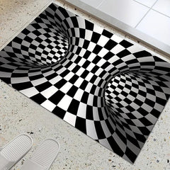 3D Illusion Carpet Door Floor Mat Geometric Optical Doormat