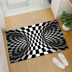 3D Illusion Carpet Door Floor Mat Geometric Optical Doormat