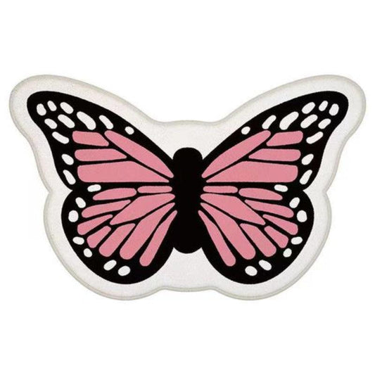 Fluffy Butterfly Area Rugs Soft Thickened Absorbent Floor Mat