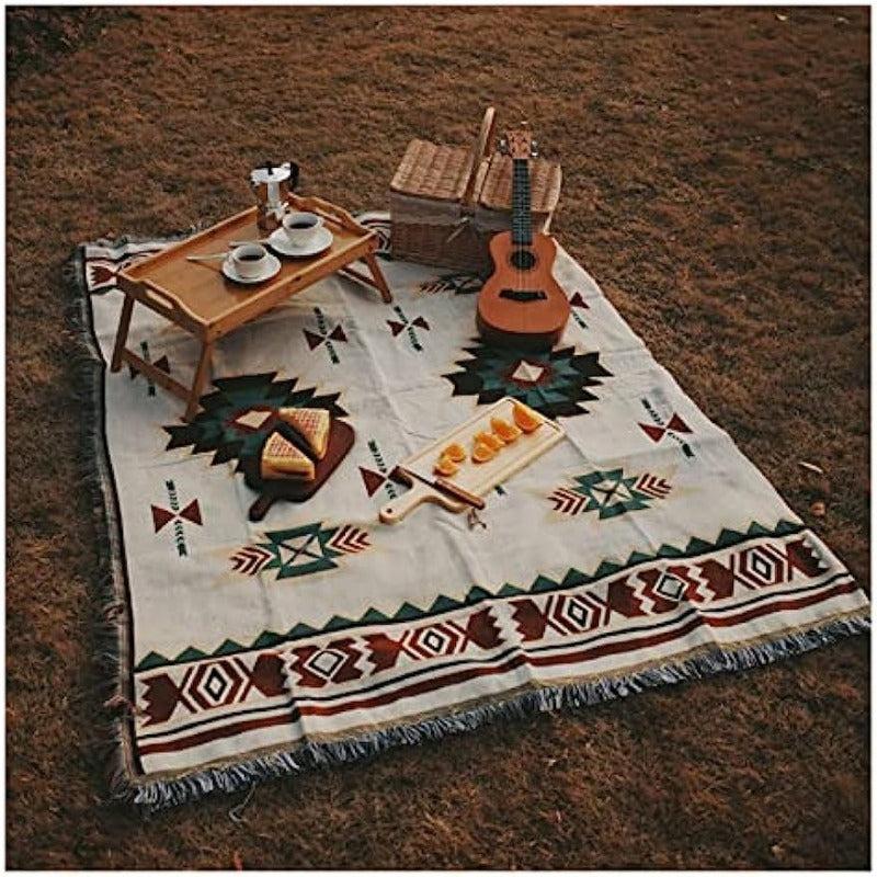 Outdoor Camping Blanket Sucre Picnic Mat Ethnic Lunch Blanket