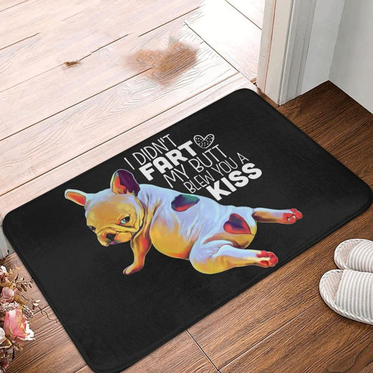 French Bulldog Rubber Doormat Non-slip Bathroom Mat