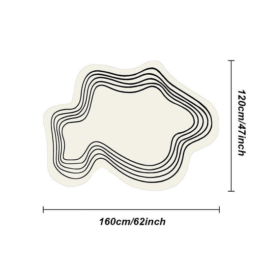 Irregular Thickened Fluffy Plush Sofa Lounge Bedroom Rug