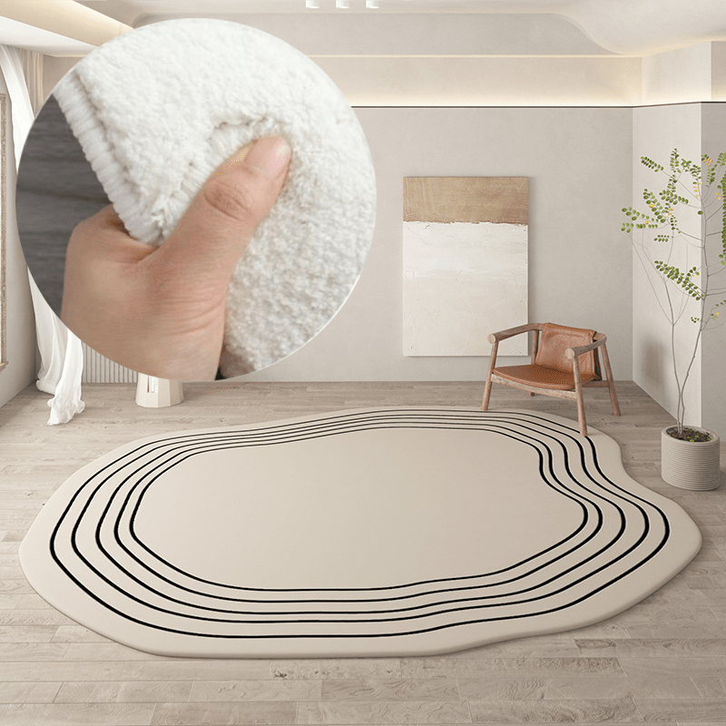 Irregular Thickened Fluffy Plush Sofa Lounge Bedroom Rug