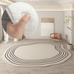 Irregular Thickened Fluffy Plush Sofa Lounge Bedroom Rug