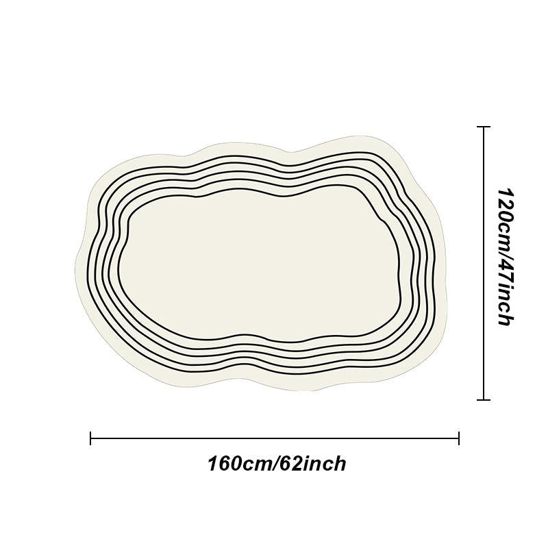 Irregular Thickened Fluffy Plush Sofa Lounge Bedroom Rug