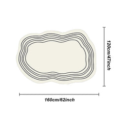 Irregular Thickened Fluffy Plush Sofa Lounge Bedroom Rug