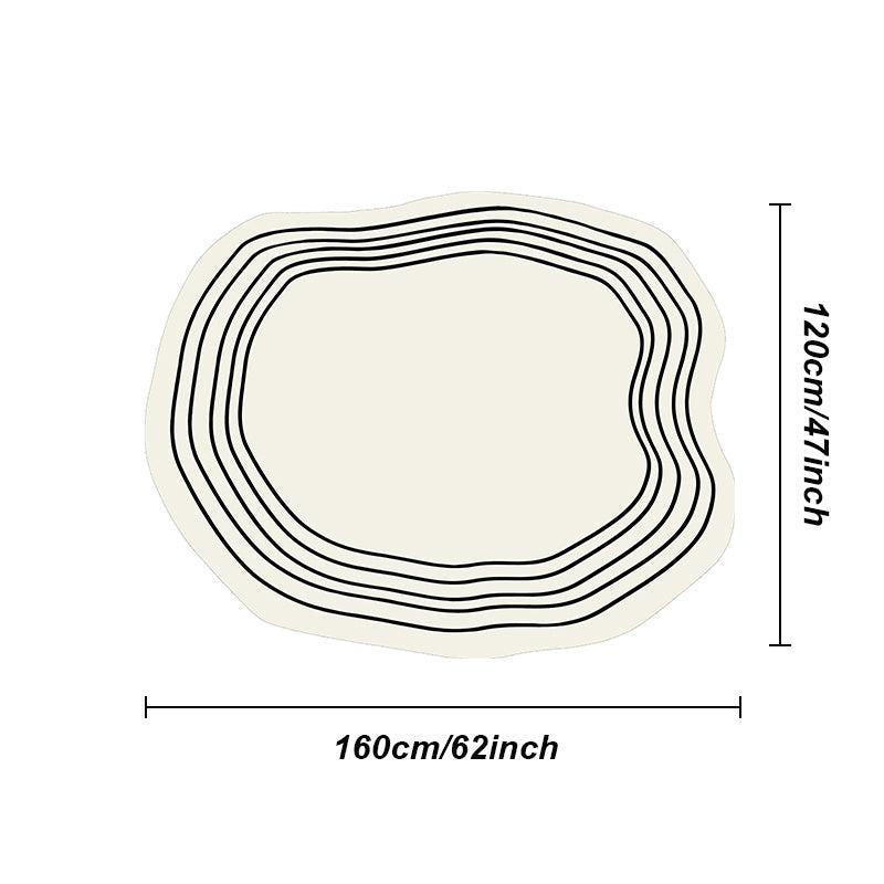 Irregular Thickened Fluffy Plush Sofa Lounge Bedroom Rug