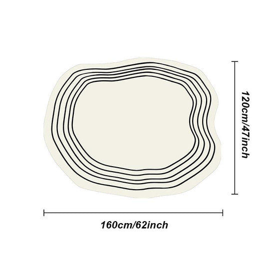 Irregular Thickened Fluffy Plush Sofa Lounge Bedroom Rug