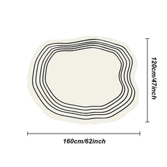 Irregular Thickened Fluffy Plush Sofa Lounge Bedroom Rug